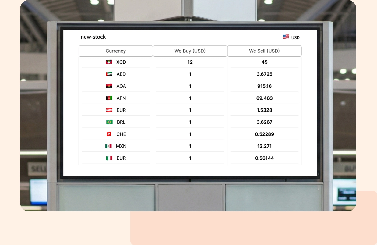 Currency Exchange Board App