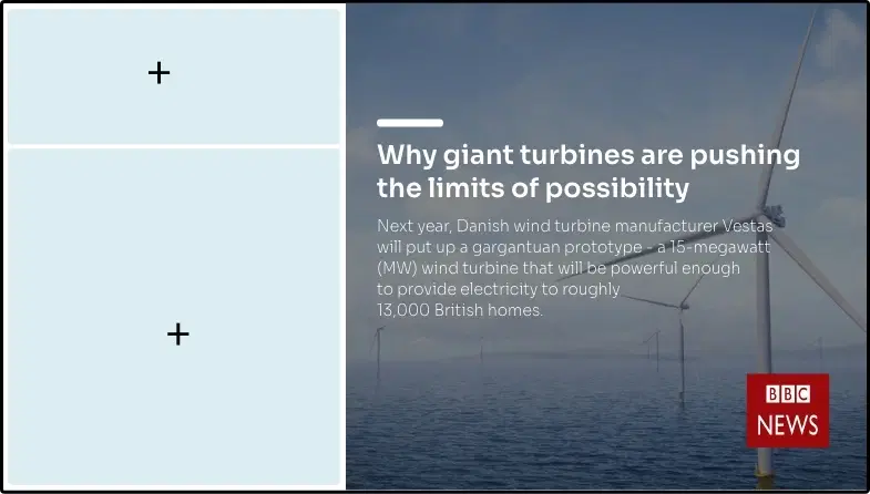 Step 2: Digital signage software interface showing composition window with BBC News app feed