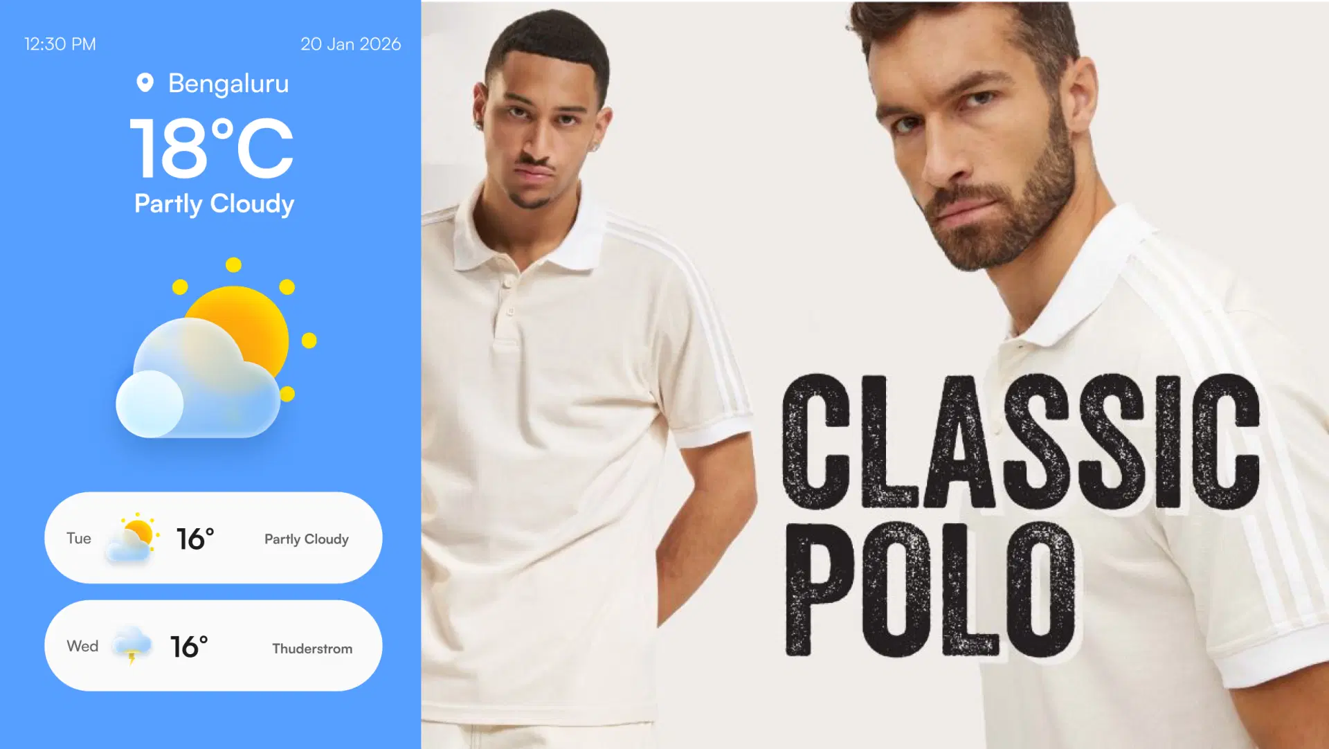 Campaign digital signage screen 3