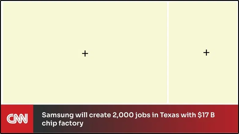 Step 2: Digital signage software interface showing composition window with CNN News app feed being displayed on the bottom