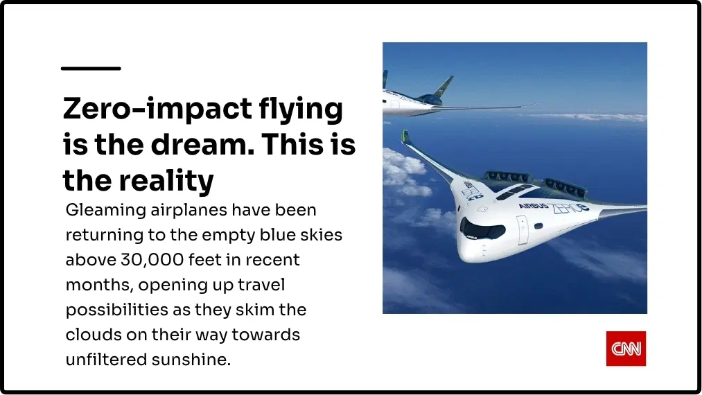 Digital signage CNN News app layout preview showing news topic image on the right and text placed at the left