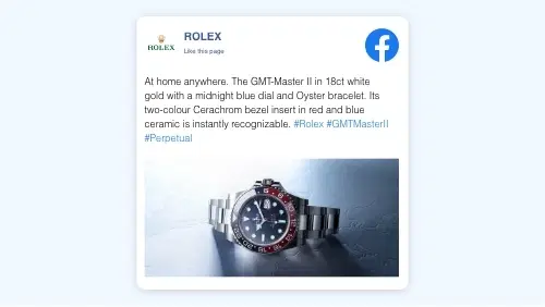 digital signage Facebook Plus app layout preview showing posts in a third style