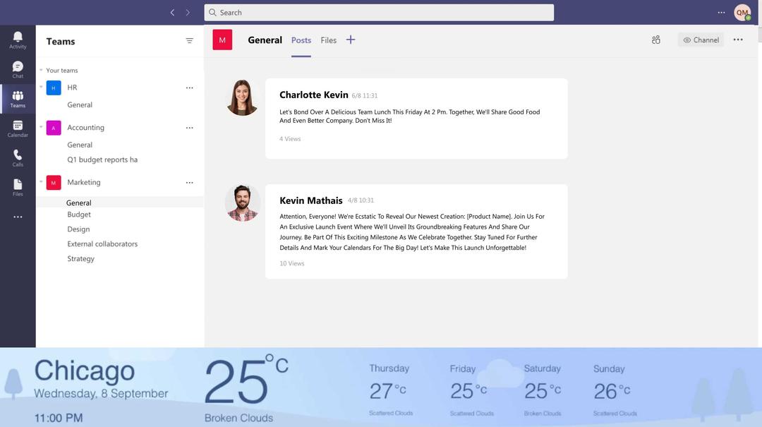 step 3 digital signage software interface showing composition window with microsoft app and AQI app feed