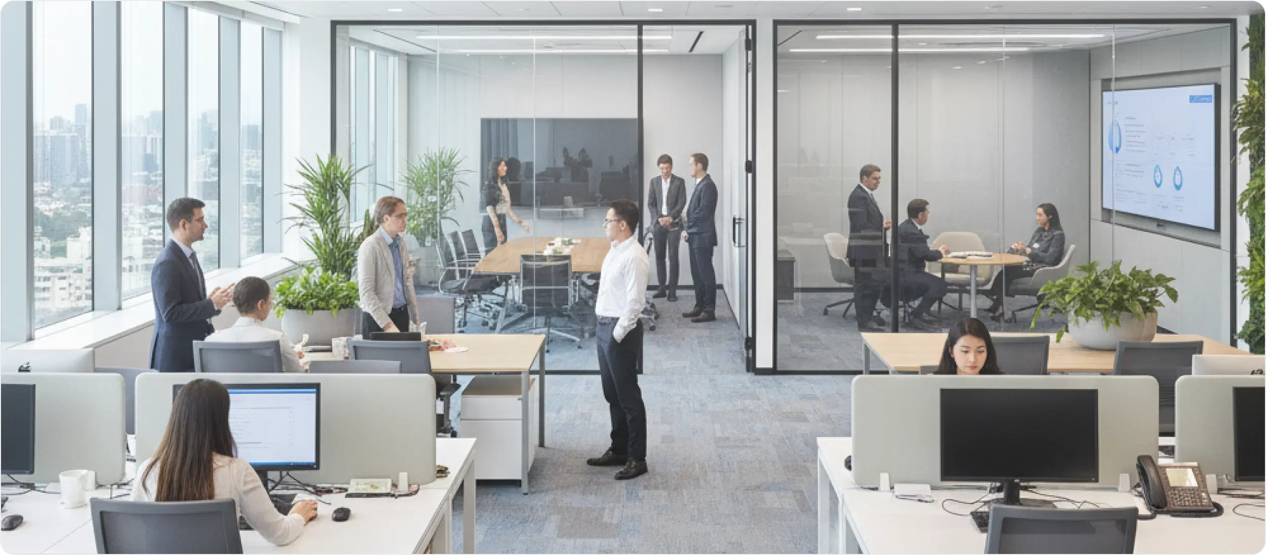 MS Office digital signage display