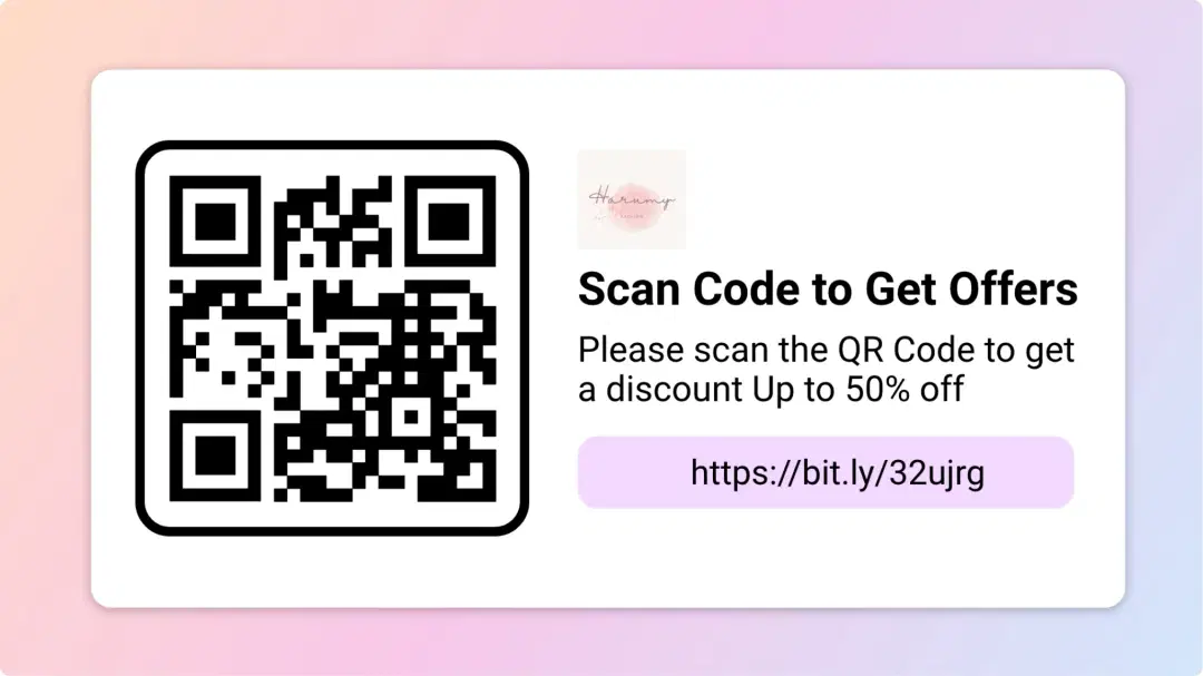 QR code app display style 1