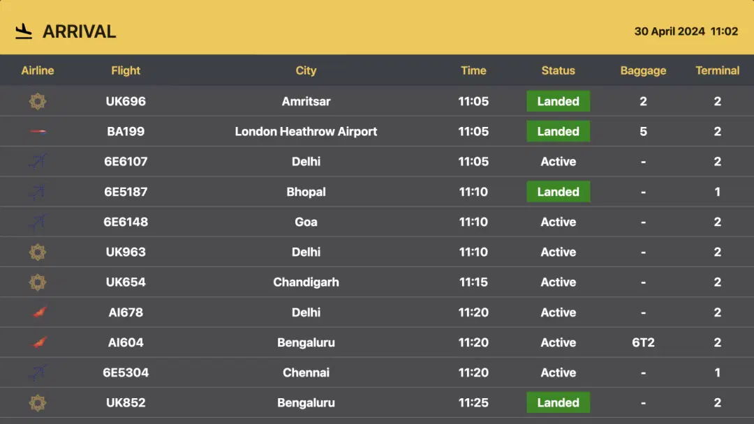 Flight app dark mode