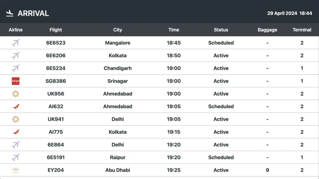 Flight app light mode