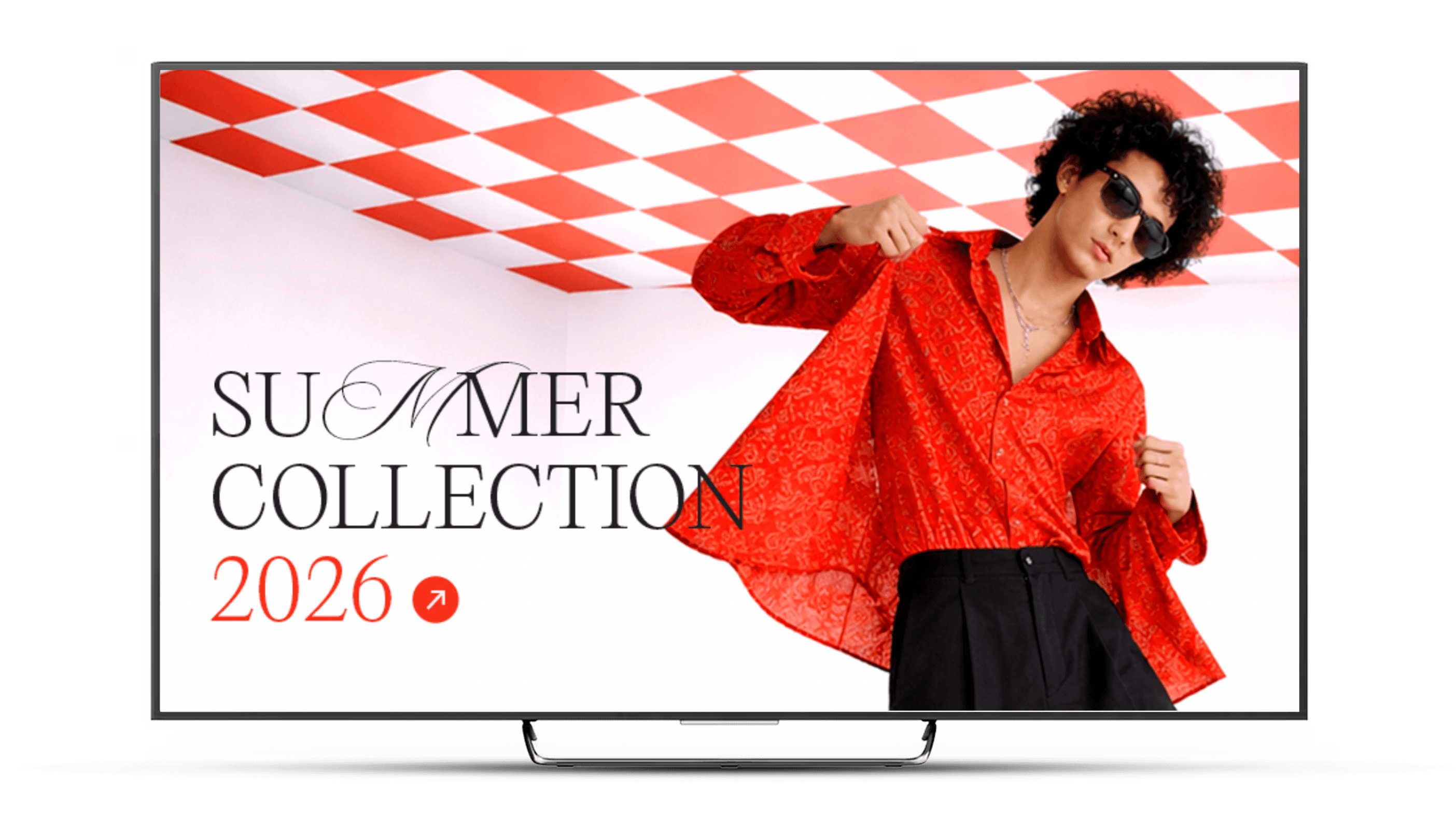 Digital signage banner