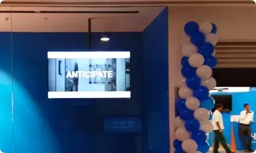 Pickcel powered Digital signage display at Decathlon store