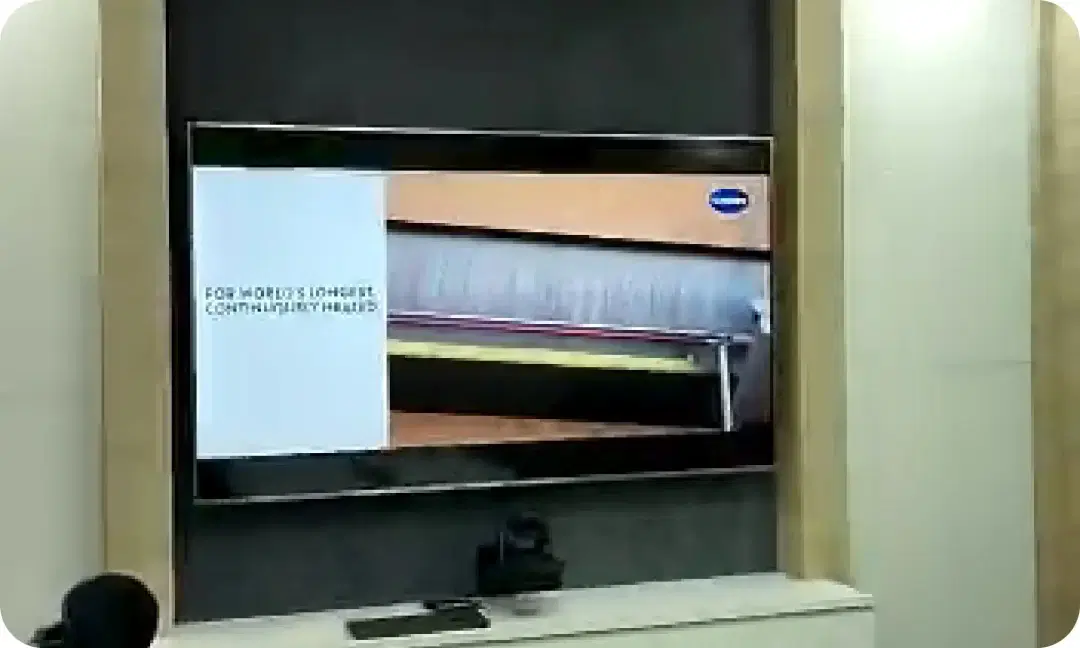 Pickcel powered Digital signage display at Vedanta classroom