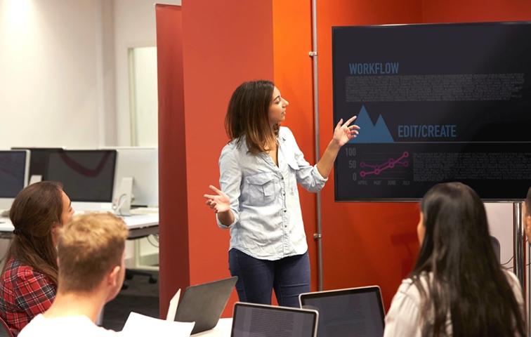 Christ University education digital signage case study