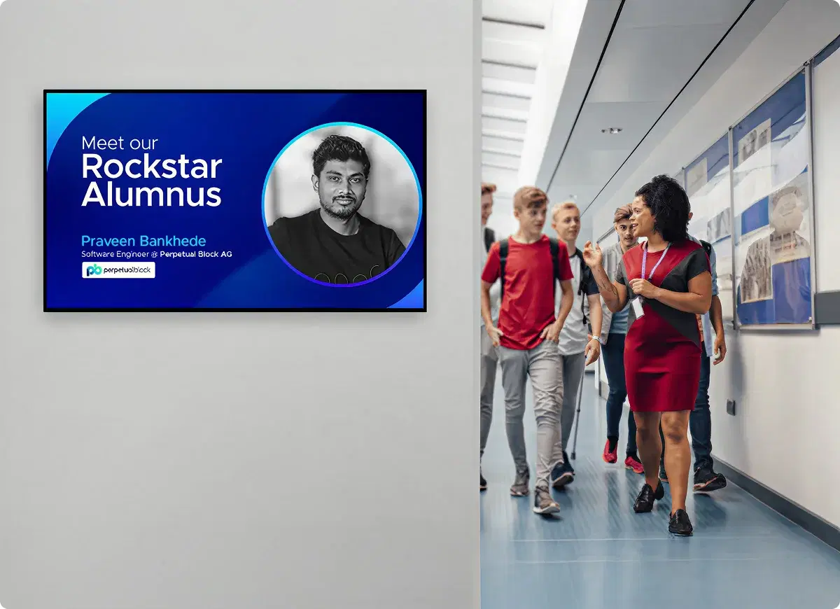 Student showcases and event promotions