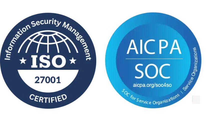 SOC2 & ISO 27001 Certified
