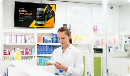 Pharmacies & Labs digital signage