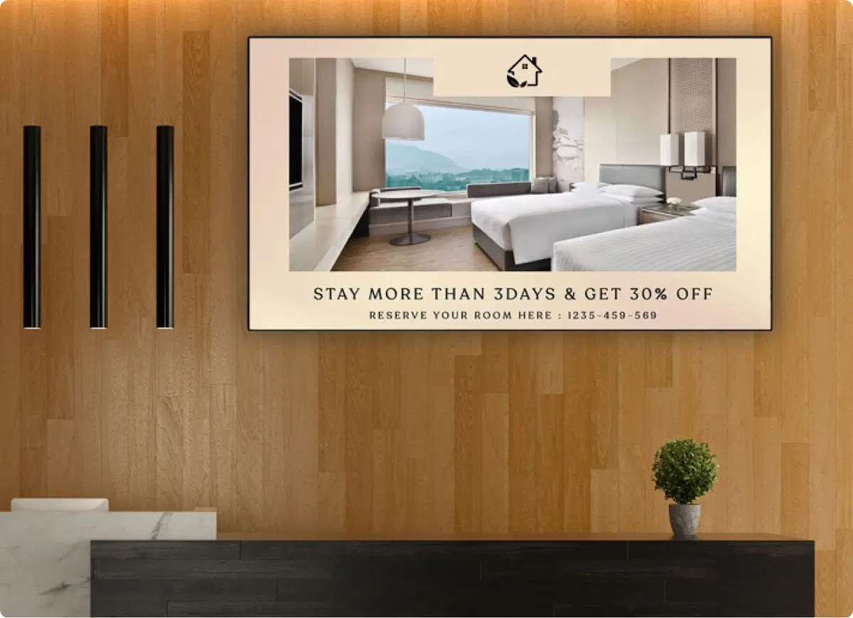 Hotel announcements and guest information