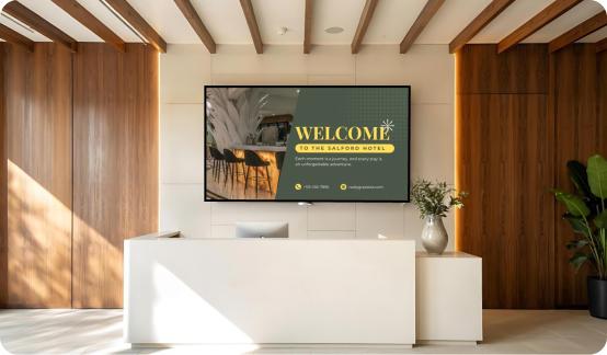 Lobbies & Reception Areas digital signage