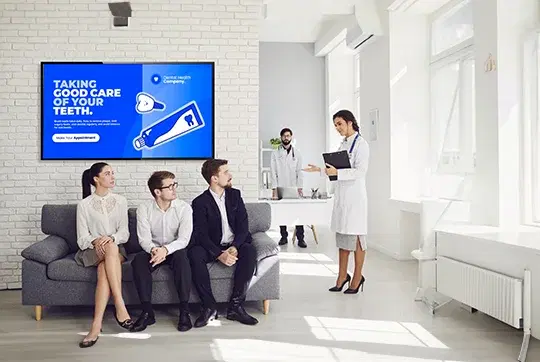 Healthcare digital signage in hospital