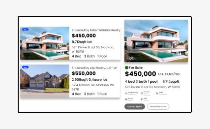 Product catalogue solution display
