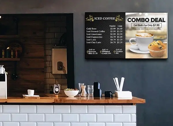 Customer locations digital signage