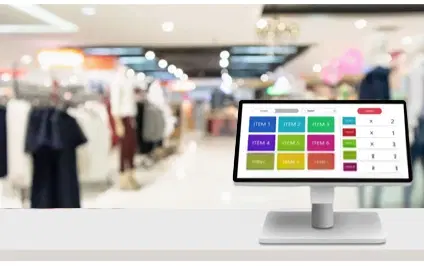 Digital signage powered by Pickcel displaying slack app messeages from marketing channel