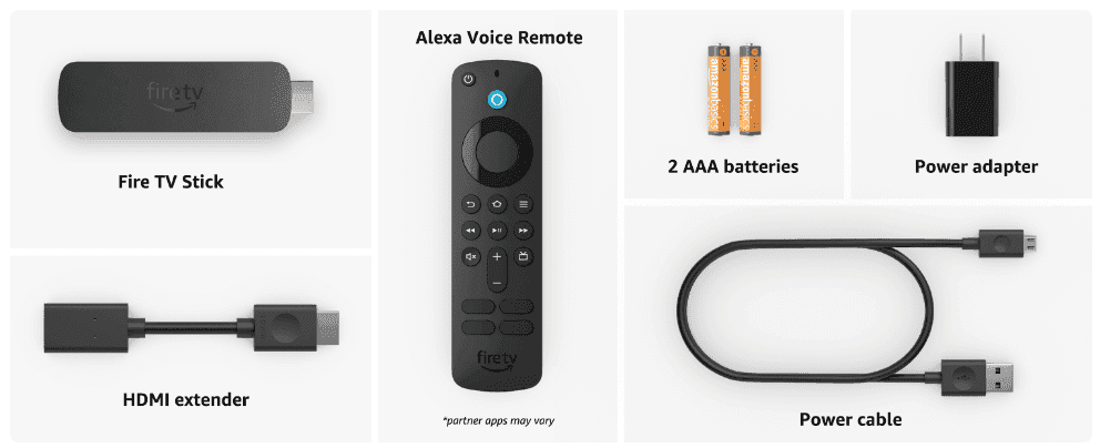 Amazon Fire TV Stick components