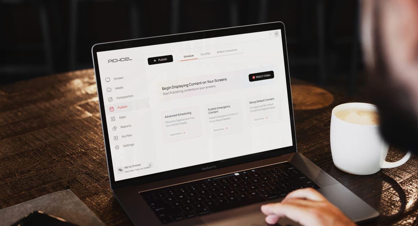 Pickcel Quickplay Schedule