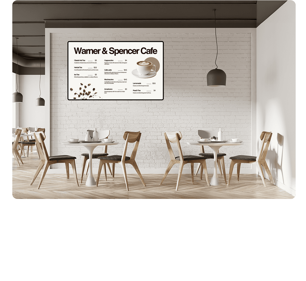 Digital Menu Board Banner