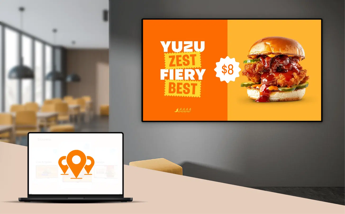 Manage Every Screen in Every Location from One Dashboard digital menu board feature