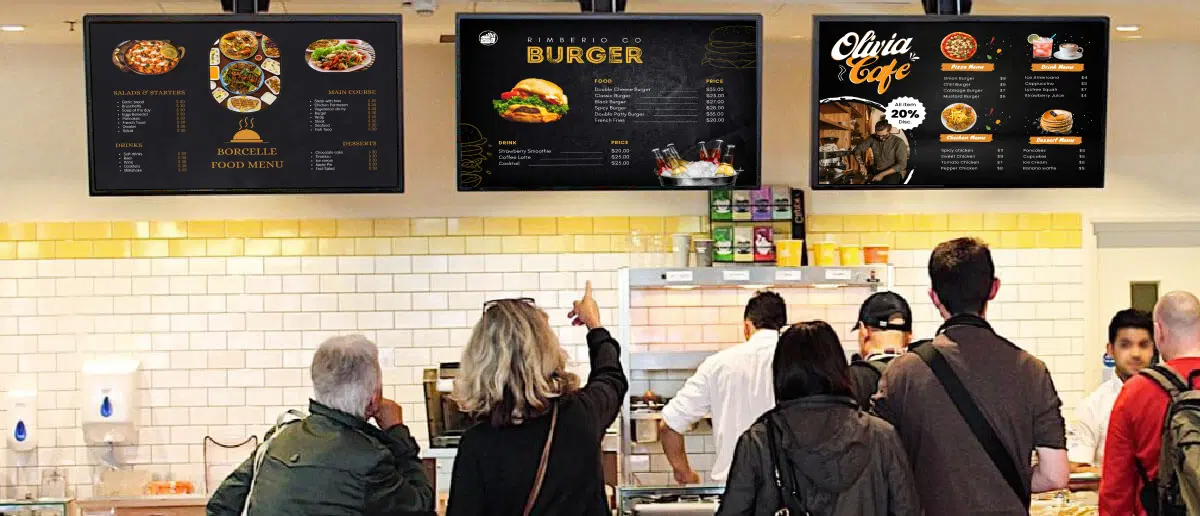 Restaurant digital menu board pricing and features overview