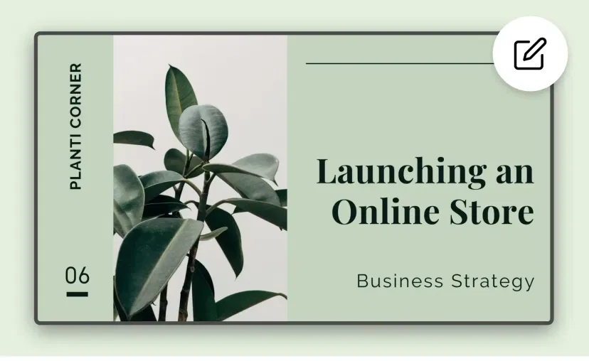 Digital signage Google Slides app interface with the option to edit the presentation by updating the embed link