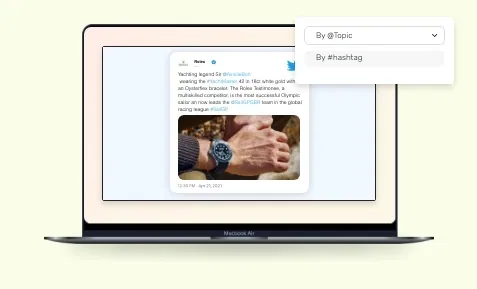 Twitter Plus app configuration window with feature to select the number of tweets to display at a time