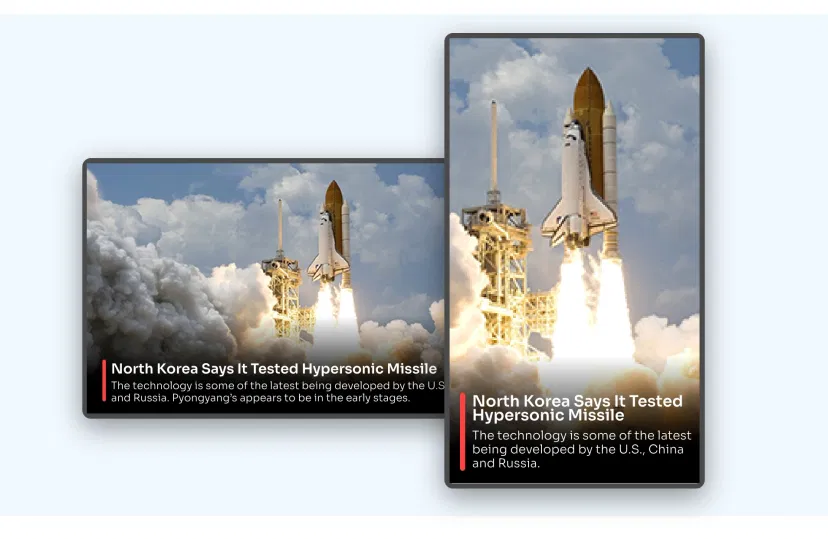 WSJ news in portrait and landscape