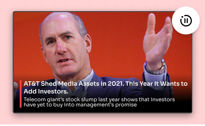 WSJ news feed styling