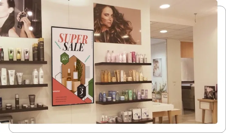 Attractive digital signage screens