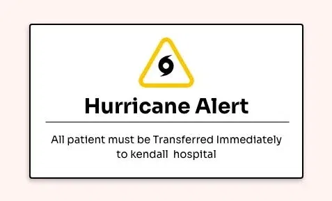 Emergency alert display