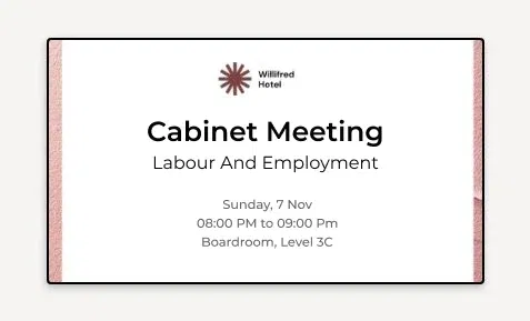 Real-time information board display