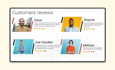 Highlight customer reviews