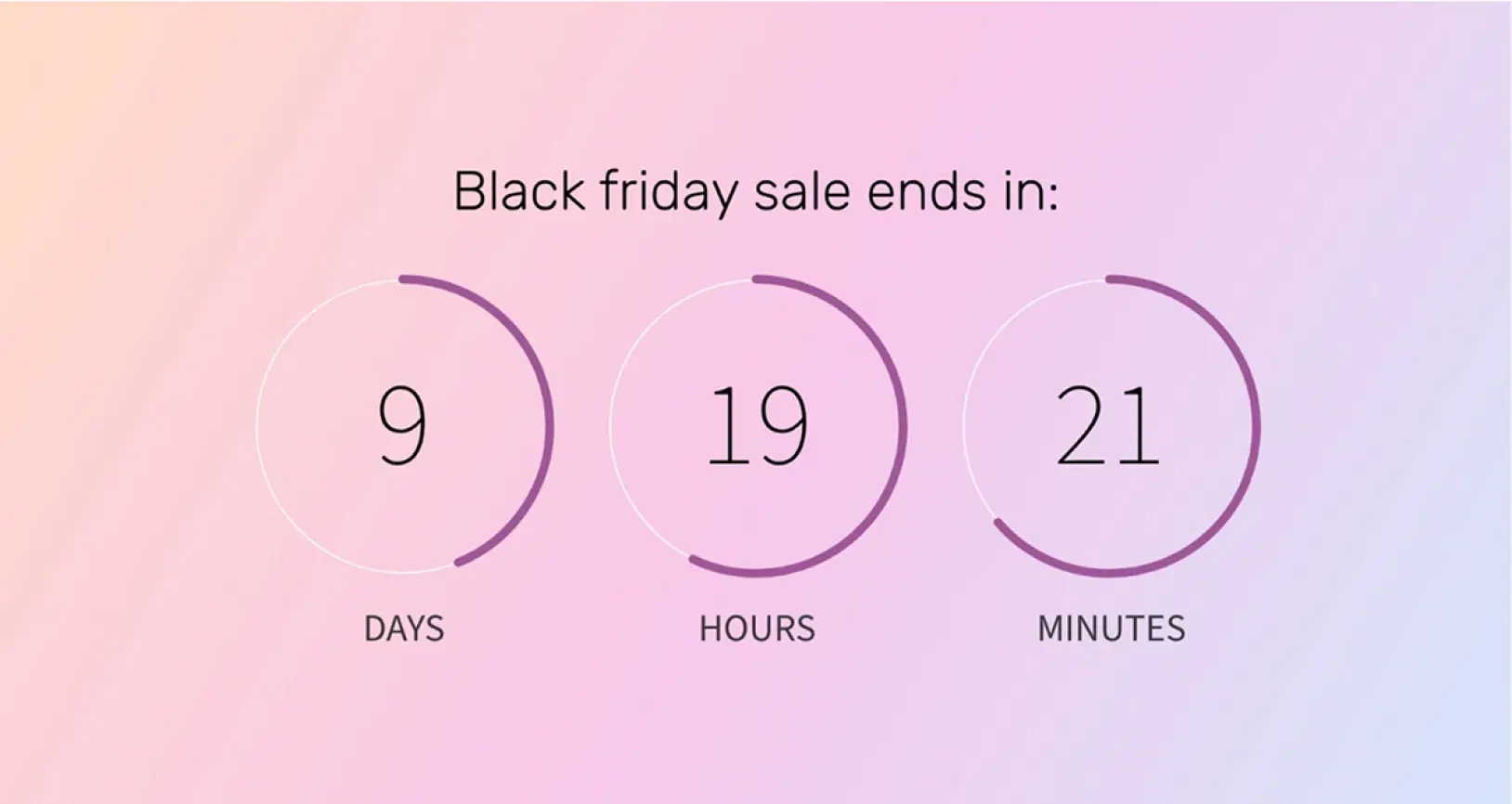 Countdown Timer digital signage screen 1 Countdown Timer digital signage screen 1