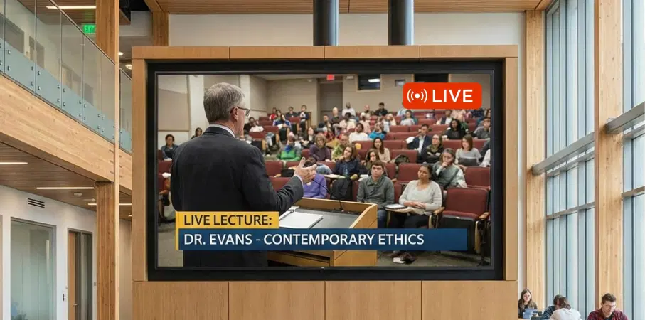 Education institutions using stream app on digital signage Education institutions using stream app on digital signage