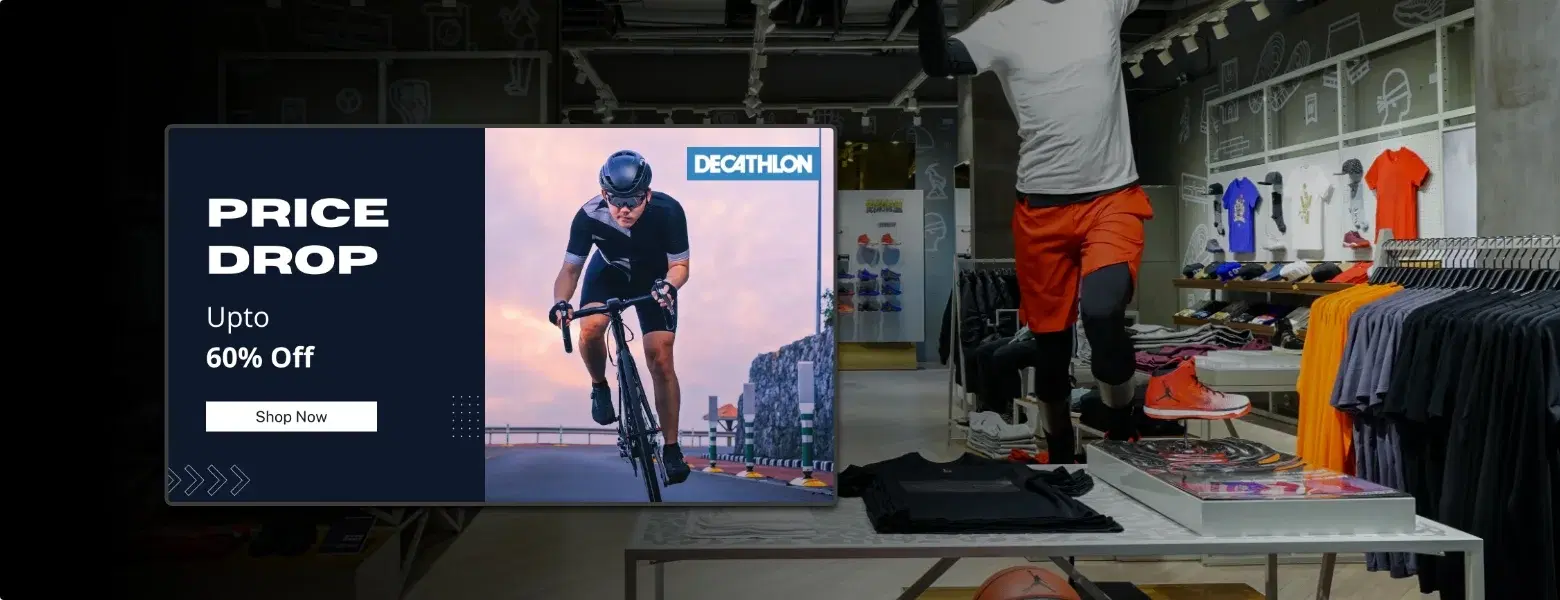 Decathlon digital signage deployment powered by Pickcel