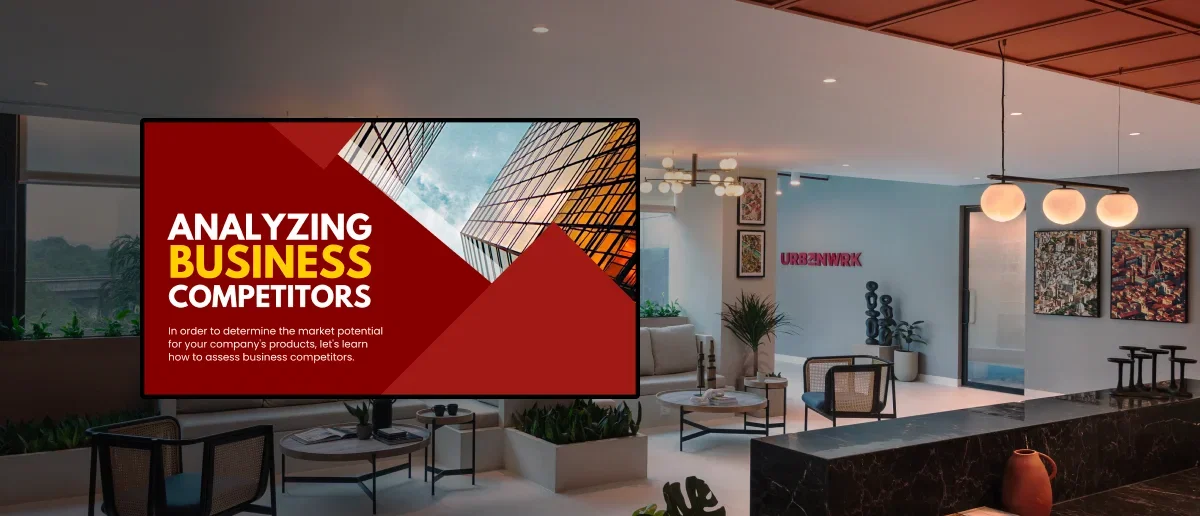 UrbanWrk digital signage case study UrbanWrk workspace with digital signage and automated meeting room solution