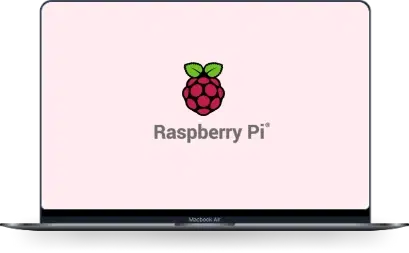 Laptop with Raspberry Pi