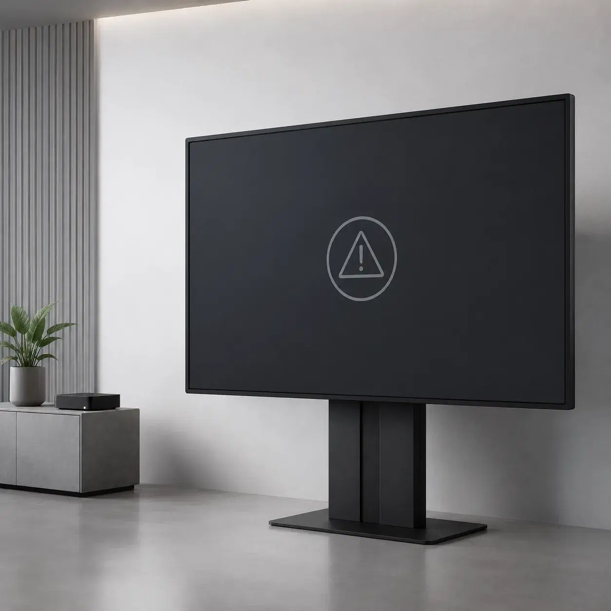 Disconnected digital signage display and media player illustrating hardware and software coordination problems