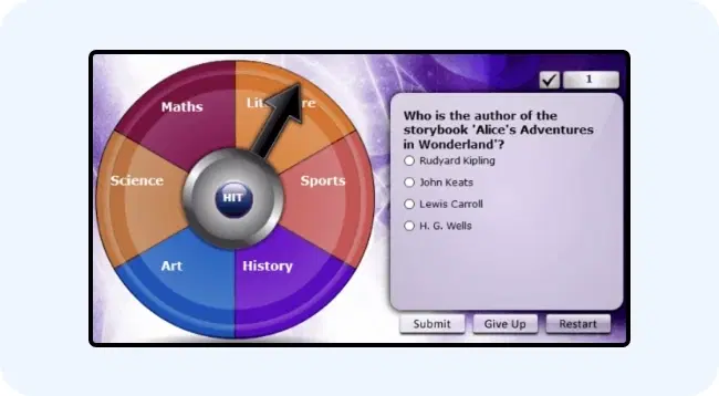 A day greeting on an office digital signage screen A day greeting on an office digital signage screen