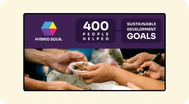 Social media feed on office digital signage screen Social media feed on office digital signage screen