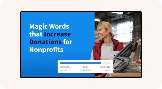 Digital signage screen showing donor contributions and fundraising events Digital signage screen showing donor contributions and fundraising events