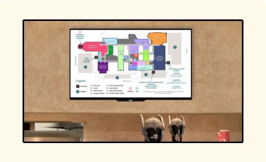 Wayfinding guide display Wayfinding guide display