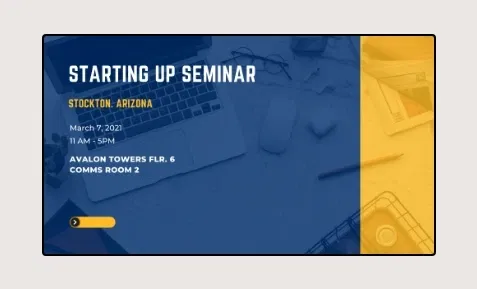 Internal communication display Internal communication display