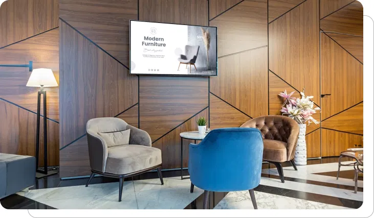 Digital signage enhancing brand image and communication in furniture stores Digital signage enhancing brand image and communication in furniture stores