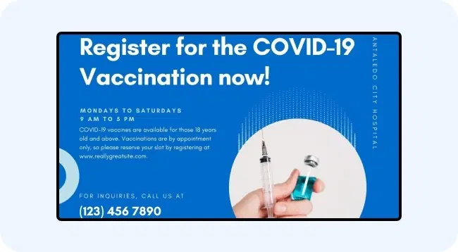 Digital signage displaying compliance messaging in pharmacy stores Digital signage displaying compliance messaging in pharmacy stores